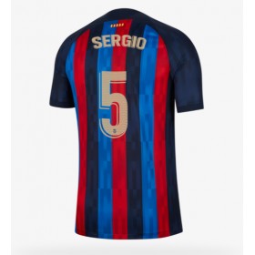Herren Fußballbekleidung Barcelona Sergio Busquets #5 Heimtrikot 2022-23 Kurzarm
